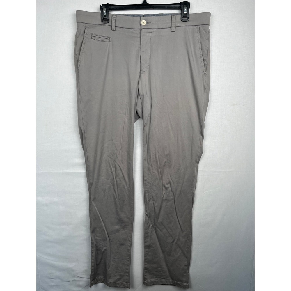 Ballin Modern Fit Chino Pants Mens 34 Cement Grey Cotton Viscose Stretch M6194W3